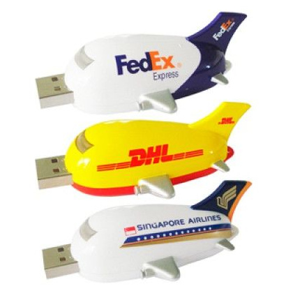 Maßgefertigte USB-Stick in Form eines Flugzeuges - Topgiving